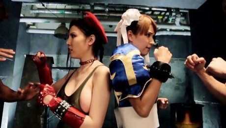Sofia Takigawa,Tia Bejean in The Superbody Fighters - CosplayInJapan