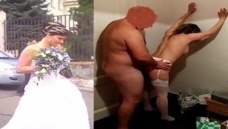 Milf bride fucking after wedding and cheating