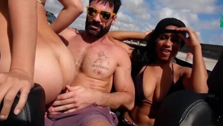 Lascivious tarts breathtaking threesome sex video