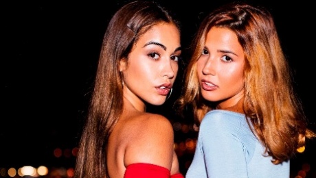 Sensual models Agatha Vega and Ginebra Bellucci enjoy anal sex